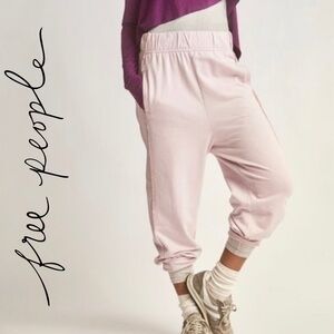 Nwt Free People FP Movement Where The Wind Blows Solid Joggers in Lavender XS